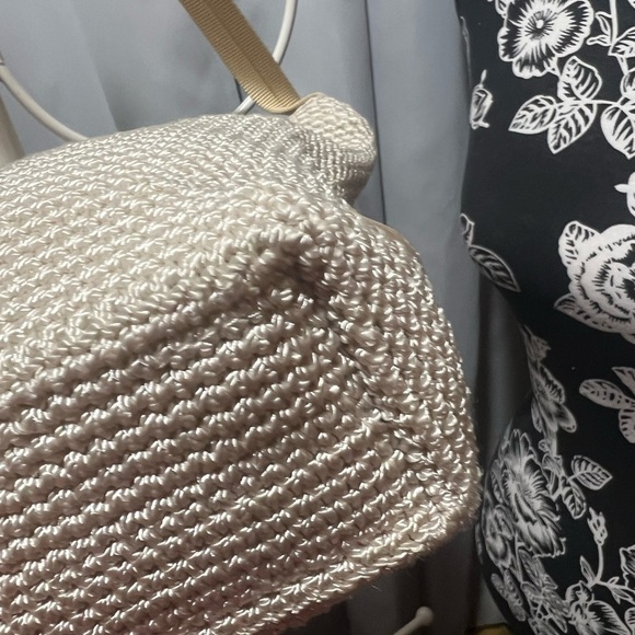 The Sak Cream Woven Shoulder Bag with Bohemian Charm - Picture 5 of 12